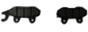Separated Brake Shoes